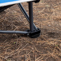 Aktive - Silla plegable, 55x45x95 cm, asiento bajo, respaldo alto, incluye bolsillo, posavasos, topes antivuelco, peso máx 110 kg, estructura acero, tejido poliéster, asa transporte de hombro, sillas plegables, silla plegable baja - details 4