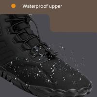 Botas De Invierno Cálidas Para Hombres Y Mujeres Zapatos Casuales De Peluche Algodón Para Trekk Ing Climbing Trabajo Bota De Tobillo Alto - details 14
