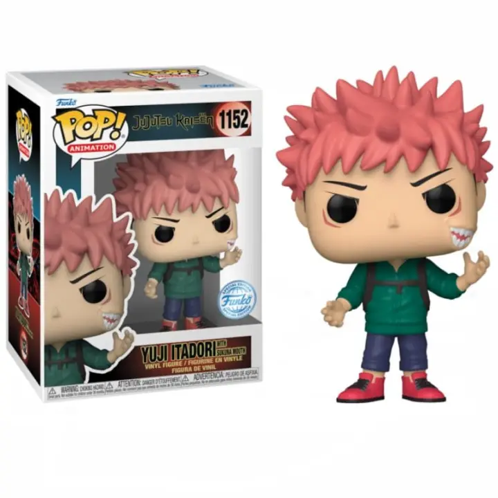 Funko pop Yuji Itadori withSukuna Mouth 1152 Jujutsu Kaisen - 1