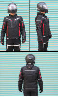 Chaqueta De Motocicleta Impermeable Para Hombre Con Protección Desmontable Negro Beige Tallas M a 3XL Moto Racing Motocross - details 11