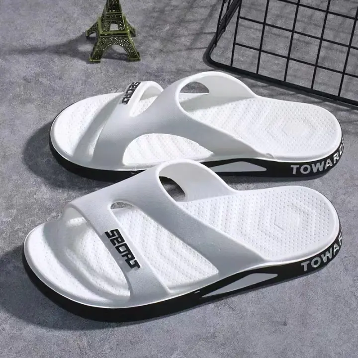 Sandalias Para Hombre 2024 Moda Casual Uso Dual Interior Y Exterior Sandalias De Playa Con Espalda Suave Y Gruesa Para El Verano - 1