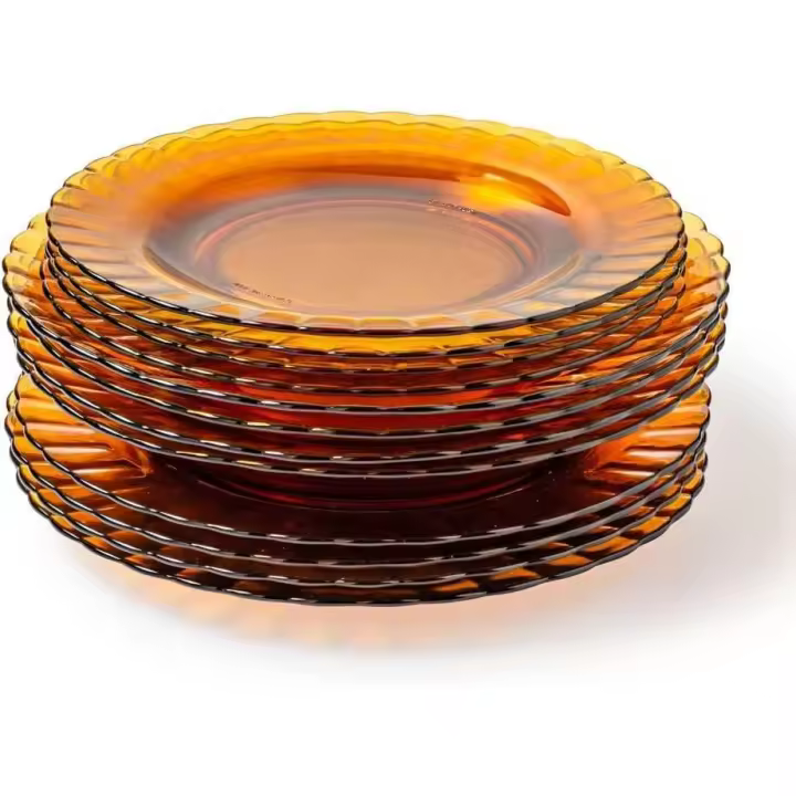 Amymark - Set de Vajilla Duralex® Le Picardie Ambar (12 Piezas) - 1