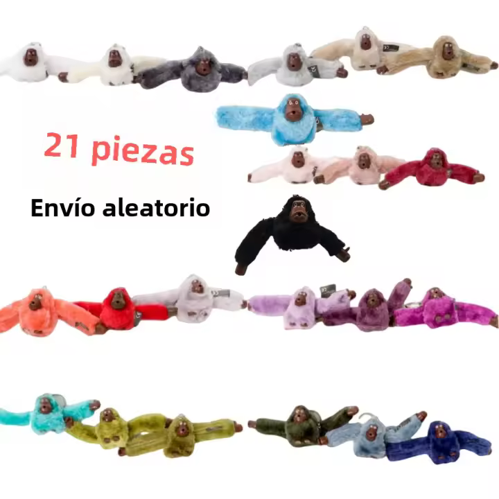 Llavero De Mono Orangután De Peluche Lindo Para Niñas 21 Piezas Juguetes De 5CM Para Hombres Y Mujeres Regalos Para Bodas Y Fiestas - 1