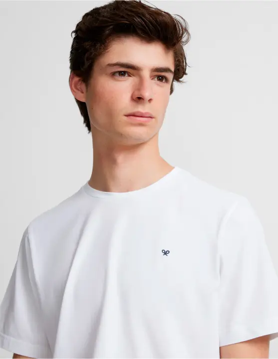 Camiseta Silbon Minilogo Blanca | Manga Corta para Hombre SILBON - 1