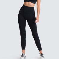 Leggings De Yoga Sin Costuras Para Mujer Levantador De Glúteos Deportivos De Fitness Y Gimnasio Pantalones De Running Terciopelo De Nylon De Cintura Elástica - details 20