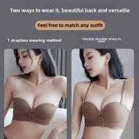 Bralette Invisibles Para Mujer Sin Tirantes Antideslizantes Y Anti Caída Pequeño Pecho Rejilla Invisible Con Almohadilla De Pecho Para Prevenir Exposición - details 0