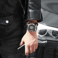 Reloj De Pulsera Deportivo De Lujo Para Hombre Forsining 2021 Acero Inoxidable Impermeable Con Caja Skeleton Movimiento Mecánico Transparente - details 13