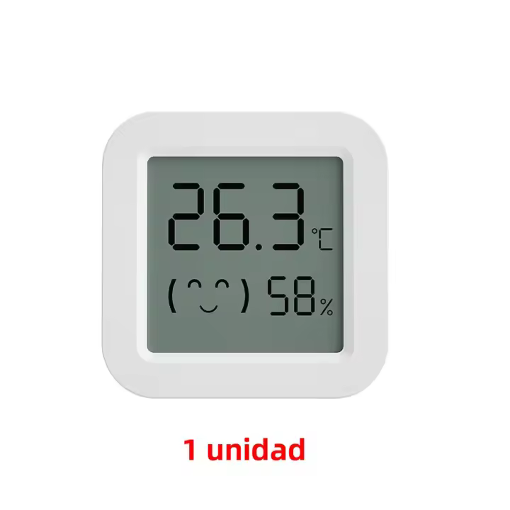 Sensor De Temperatura Y Humedad Tuya Con Pantalla LCD Digital Mini Control Remoto Bluetooth Compatible Con APP Smart Life Google Assistant Alexa - 1