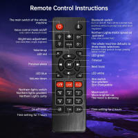 Proyector De Galaxia Aurora Estelar Con Control Remoto Lámpara Nocturna Para Niños Y Adultos Regalo Decoración De Hogar Con Altavoz Bluetooth Y Música - details 3