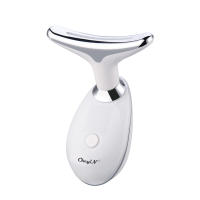CkeyiN Máquina De Levantamiento Facial Y Cuello Masajeador Fototerapia Instrumento De Masaje Ocular Vibration Anti Arrugas Eliminador De Doble Mentón - details 5