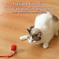 BIT Pelota Interactiva para Gatos, Juguete Eléctrico para Gatos, Recargable por USB, 3 Modos de Trabajo, 360° para Perros y Gatos, Rojo - details 2