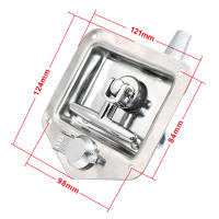 Cerradura De Puerta De Barco RV De Acero Inoxidable Accesorios Para Caravana Camión Campinguero Caja De Herramientas T-Handle - details 0