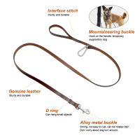 Correa De Cuero Para Perro Pitbull Duradera Con Hebilla De Escalada Adecuada Para Perros Medianos Y Grandes Para Actividades Al Aire Libre - details 1
