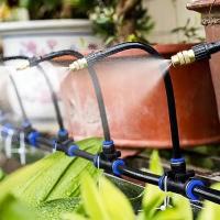 Juego De Riega Automático Universal 5-20M Con Boquilla De Cobre Rotativa Para Jardín Y Balcones Kit De Riego Con Atomización - details 8