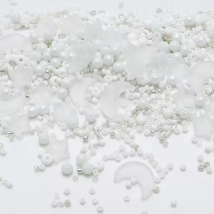 Cuentas De Vidrio Redondas Estrellas Y Lunas Para DIY Joyería Collares Pulseras Aretes Cuentas De Cristal Mixed Seedbeads 4mm - 1