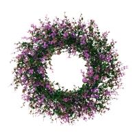 Corona De Lavanda Para Puerta De Entrada Decorativa De 16 Pulgadas Para Boda Decoración Rústica Para Exterior Fiesta De Presentación Primavera - details 6