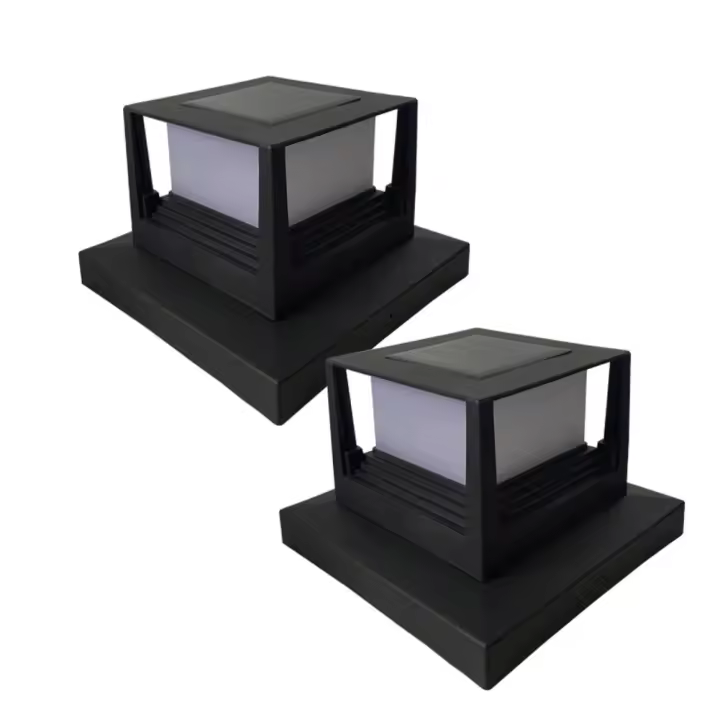 Lámpara De Valla LED Impermeable Con Panel Solar Para Jardín Y Calle Iluminación De Paisaje Solar Pilares Post Cap Nuevo - 1