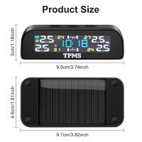 Sistema De Monitoreo De Presión De Neumáticos Para Coche TMPS Con Sensor Solar Alarma De Temperatura Para 4 Ruedas PECHAM CC0684 - details 8
