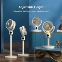Ventilador de suelo eléctrico con circulación de aire, USB, con luz nocturna, control remoto, temporizador para el hogar, altura ajustable - details 6