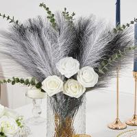 30PC Falsas Pampas Artificiales De 55CM Para Decoración De Bodas Y Fiestas DIY Flores Silken Ramo Para Decoración Del Hogar Y Eventos - details 8