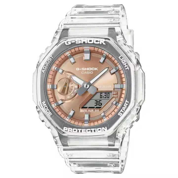Reloj G-SHOCK Casio GA-2100BM-7A5ER Classic Hombre Correa Transparente Sumergible (200m) - 1