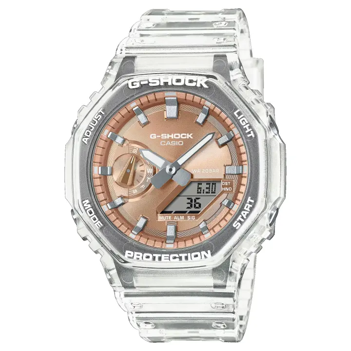 Reloj G-SHOCK Casio GA-2100BM-7A5ER Classic Hombre Correa Transparente Sumergible (200m) - 1