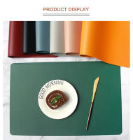 Mantel Individual De Cuero PVC Antideslizante Para Cocina Tapete De Mesa Aislante De Calor Coaster De Vaso Impermeable Para Tazas Y Bollos Decoración Del Hogar - details 7