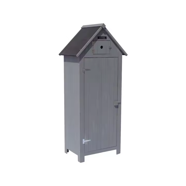 Armario para Jardin " Cabanon" - 77 x 54.5 x 179 cm - Antracita - 1