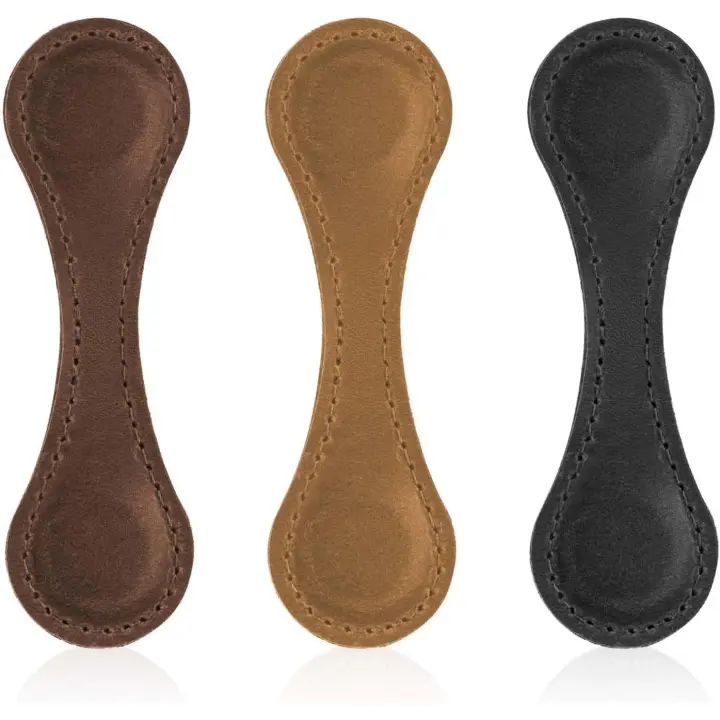 3 marcadores magnéticos de cuero, 10x3 cm, marcadores de lectura magnéticos, accesorios para guardarse págines, Regalos - 1