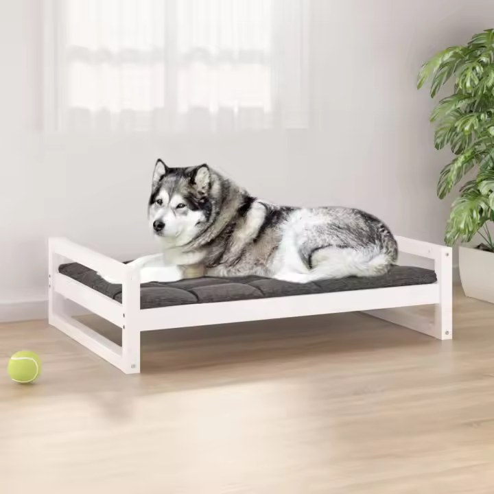 vidaXL Cama para Perros Madera de Pino Mascotas Gatos Lavable Sofá Color Marrón miel,  Natural,  Blanco y mas - 1