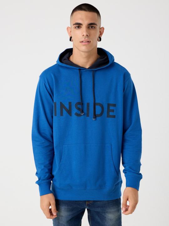Sudadera INSIDE Regular con Capucha y Estampado de Marca