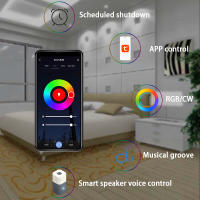 Bombilla LED Inteligente Tuya Wifi 9W GU10 220V RGB Spot De Control Por Voz Compatible Con Alexa Y Google Assistant Regulable Y Duración De 40000 Horas - details 1