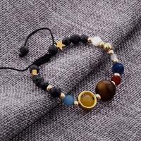 Solar Galáctico Cósmico System Pulsera Para Hombres Y Mujeres With Piedras Naturales Estelares Ajustable Para Parejas Joyería De Moda - details 2