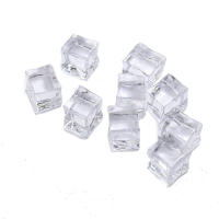10 Piezas De Cubos De Hielo Artificiales En Forma Cuadrada De Acrílico 15mm/20mm/25mm/30mm Para Fotografía Y Decoración De Hogar - details 1