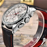 Reloj De Cuarzo Para Hombre PAGANI DESIGN PD-3306 Marca De Lujo Deportiva Militar Con Correa De Cuero Cronógrafo Resistente Al Choque Y Luz - details 9