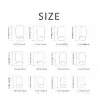 Uñas Postizas Francesas Largas Cuadradas 24 Piezas Con Verja De Trigo +1 Pegamento +1 Linterna De Uñas Material De Resina - details 1