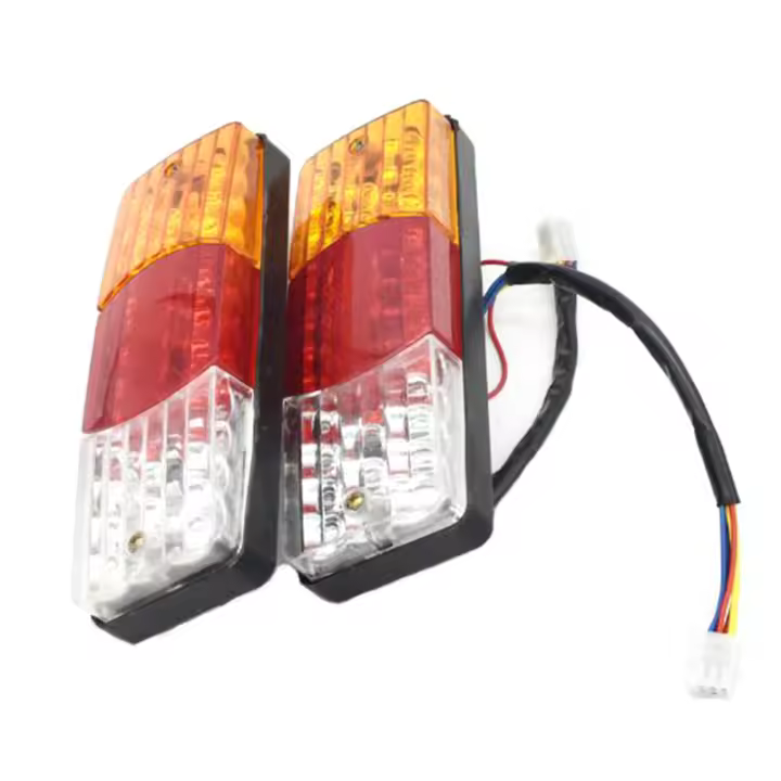Luz Trasera LED Impermeable Para Motocicleta 12V Con Señal De Freno Y Volteo En 3 Colores Luz De Cola De Automóvil - 1
