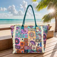 MEJORADA Tote Bag Grande - Bolso de Playa con Flecos, Estilo Bohemio y Colorido, Tamaño 55x35x20cm, Ideal para Playa, Compras y Uso Diario - details 11