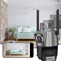 Cámara de Vigilancia IP para Seguridad con Enlace de Bola, 3MP, Audio Bidireccional, Visión Nocturna, Rotación Horizontal y Vertical, Alarma, Almacenamiento hasta 128GB, Monitoreo Remoto, Resistente a Rayos, Impermeable IP66 para Interior y Exterior - details 4