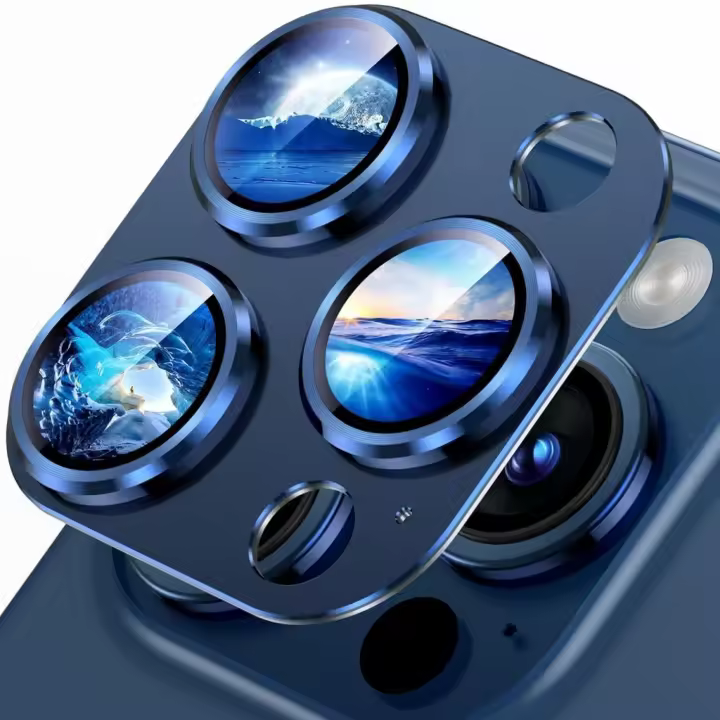 Protector De Lente De Cámara De Aleación De Aluminio Para iPhone 15 pro Max Vidrio Templado Cubierta De Pantalla Protector Para iPhone 15 pro - 1