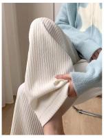Nuevos Pantalones Rectos De Cintura Alta Para Mujer Verano 2025 Con Volante De Leche Estilo Nube Pantalones Anchos Casual - details 2