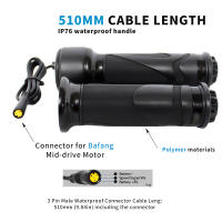 Manillar De Acelerador Para Bicicleta Eléctrica 24V 36V 48V Conector Impermeable Accesorios Para Bicicleta Eléctrica Motor Bafang - details 1