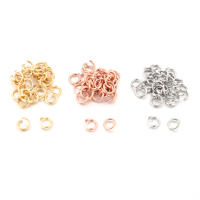 100pcs Anillos De Salto De Acero Inoxidable Galvanizado En Oro Para Fabricación De Joyas Collares DIY Accesorios De Manualidades - details 0