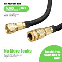 Bomba De Jardín Expansible De Doble Conector Metálico Alta Presión PVC Rollo De Agua Mágica Para Riego De Granja Lavado De Coche - details 3