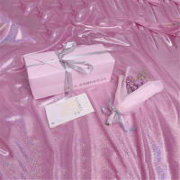 Tela De Poliéster Con Láser Y Glitter Iridescente 150cm*100cm Para Bodas Y Fiestas Decoración De Ropa De Muñecas Y DIY Material Elástico - details 1