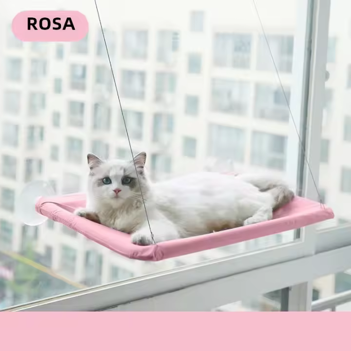 Hamaca Para Gatos Colgante Casa De Manta Aérea Silla Solar Para Ventana Juguetes De Gato Respirable Soporte De 20kg Accesorios Para Mascotas - 1
