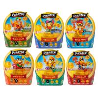 PIRATIX ADVENTURE WORLD Serie Golden Treasure, Incluye 5 Piratix Sorpresa, 1 Tesoro Exclusivo, 1 Bandera Exclusiva, 1 Podio, 6 Accesorios y el Capitán Dorado - details 0