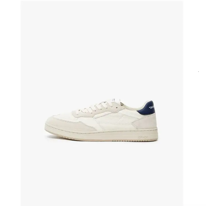 Zapatillas Blancas Pompeii Elan Leather Ecru Nylon Navy - 1