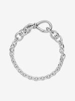 Pandora - VENTA FINAL - Pulsera de Cadena with infinite nude Grueso-Plata de Ley - details 4