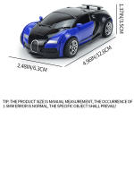 Coche Transformable En Robot Juguete Automático De Carreras Para Niños Regalo De Pascua Vehículo Push And Go Para Niños De 4 a 12 Años - details 10